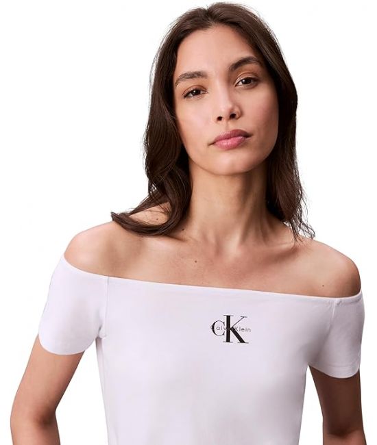 Γυναικείο Τοπ Λευκό Calvin Klein LV047C203G-YAA