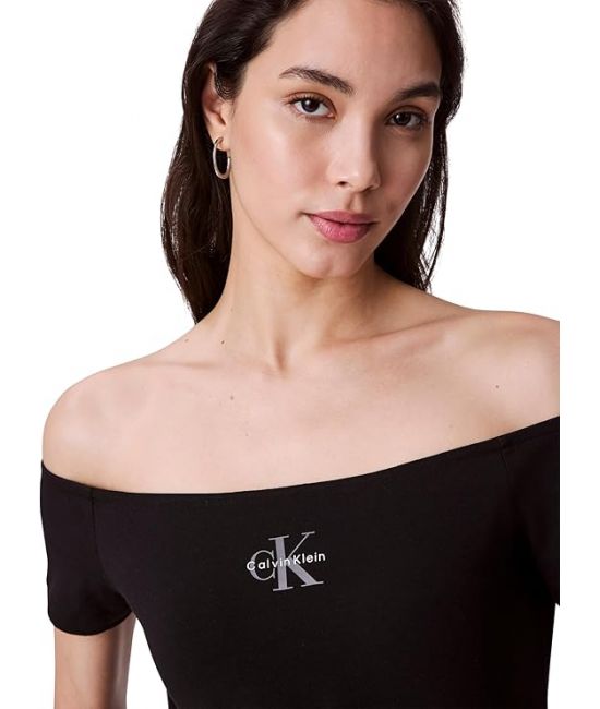 Γυναικείο Τοπ Μαύρο Calvin Klein LV047C203G-UB1