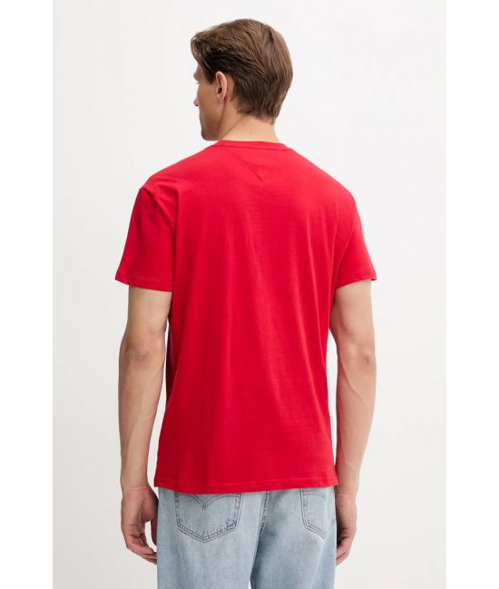 Ανδρικό T-shirt Κόκκινο Tommy Jeans DM0DM21911-XLE