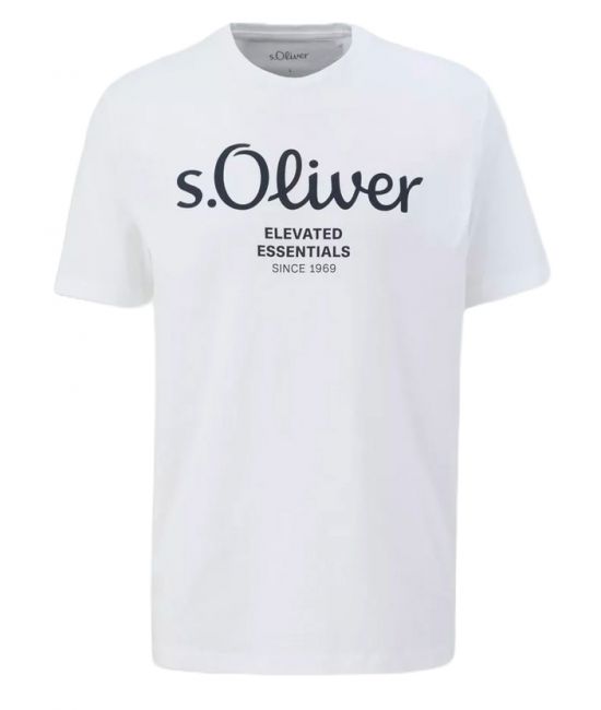 Ανδρικό T-shirt Λευκό S.Oliver 2139909-01D1