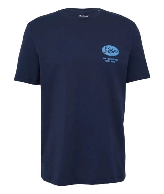 Ανδρικό T-Shirt Navy Μπλε S.Oliver 2164753-58D2