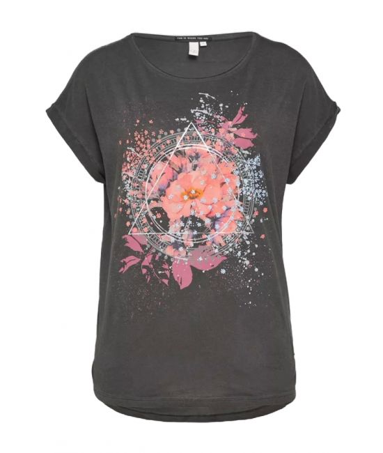Γυναικείο T-shirt Μαύρο S.Oliver 2162987-99D0