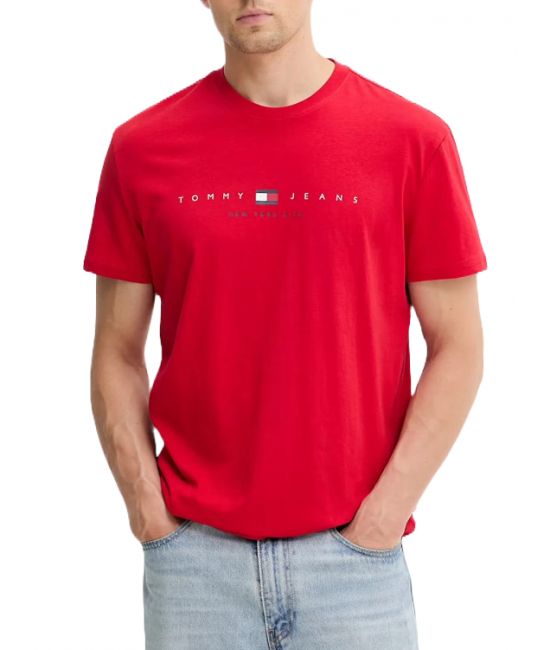 Ανδρικό T-shirt Κόκκινο Tommy Jeans DM0DM21911-XLE