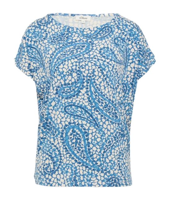 Γυναικείο T-shirt Μπλε S.Oliver 2164100-55A0