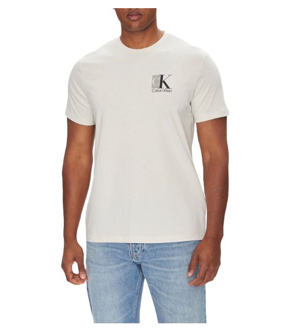 Ανδρικό T-shirt Μπεζ Calvin Klein LV04RC853G-67U