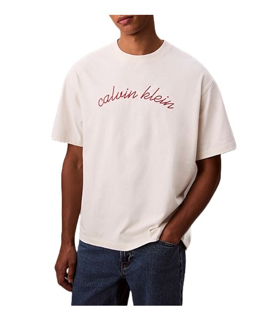 Ανδρικό T-shirt Λευκό Calvin Klein LV04RC225G-YAS