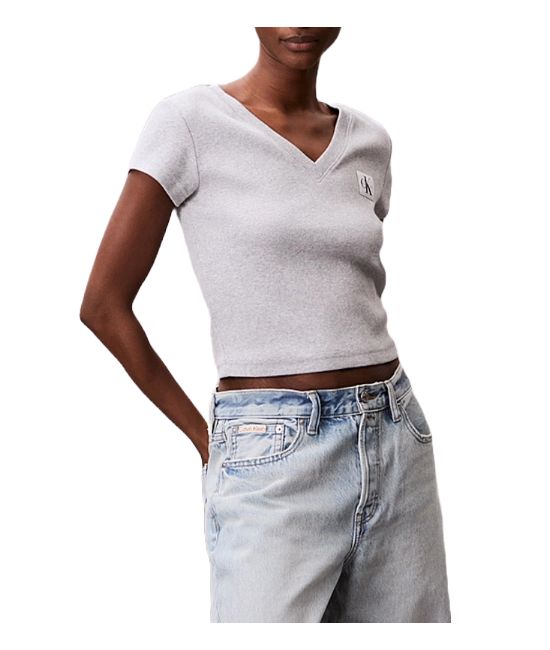 Γυναικείο T-shirt Γκρι Calvin Klein LV047C910G-P79