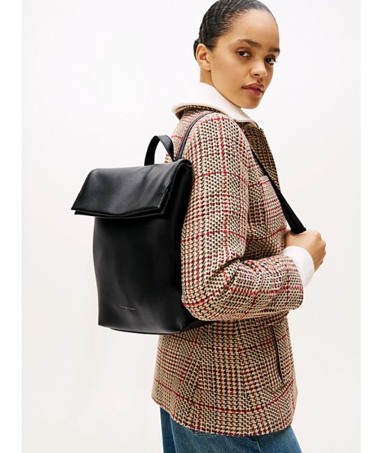 Γυναικεία Τσάντα Πλάτης Μαύρη Tommy Hilfiger AW0AW17654-BDS