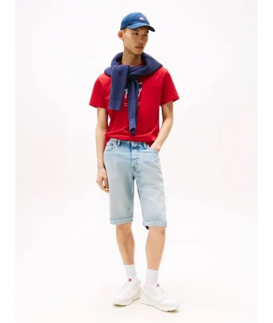 Ανδρικό T-shirt Κόκκινο Tommy Jeans DM0DM21940-XLE
