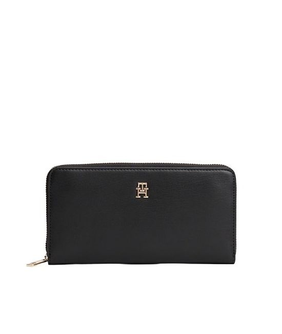 Γυναικείο TH Monogram Πορτοφόλι Μαύρο Tommy Hilfiger AW0AW17744-BDS