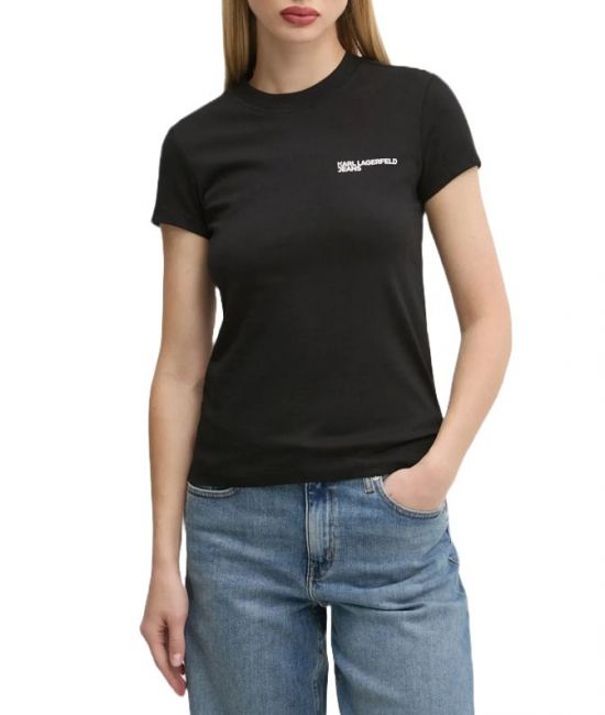 Γυναικείο Slim T-shirt Μαύρο Karl Lagerfeld Jeans A1W17004-999 BLACK
