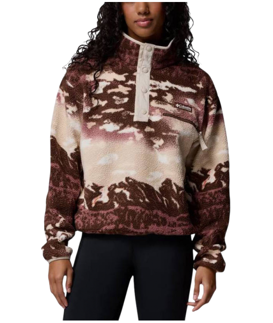 Γυναικείο Helvetia II Printed Cropped Half Snap Fleece Columbia 2098501-256