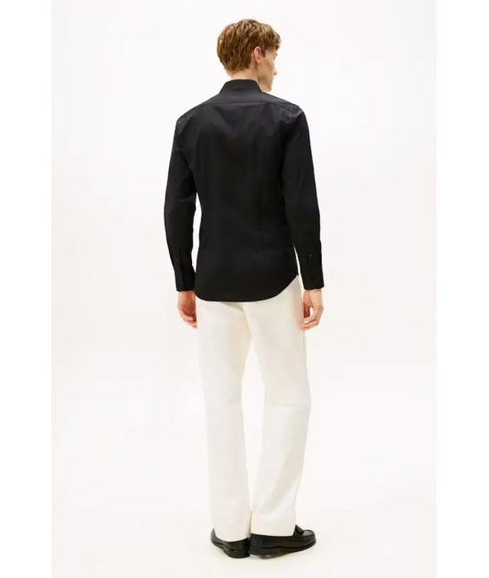 Ανδρικό Πουκάμισο Μαύρο Tommy Hilfiger MW0MW38347-BDS