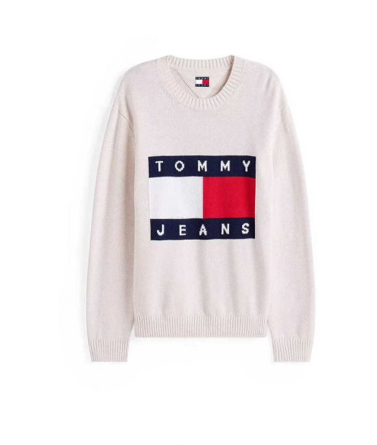 Ανδρικό Πουλόβερ Off White Tommy Jeans DM0DM22105-AFN