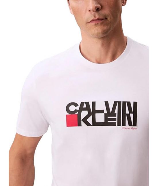 Ανδρικό T-shirt Λευκό Calvin Klein LV04RD814G-YAA