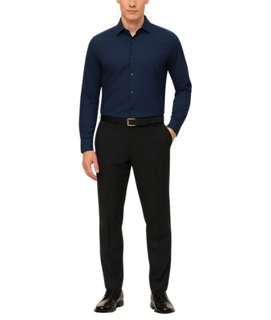 Ανδρικό Πουκάμισο Navy Μπλε Calvin Klein LV019EU001-XNW