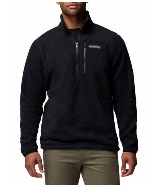Ανδρικό Jasper Ridge Pebbled Half Zip Fleece Μαύρο Columbia 2142411-010