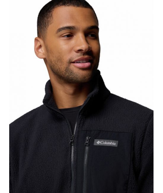 Ανδρικό Jasper Ridge Pebbled Half Zip Fleece Μαύρο Columbia 2142411-010