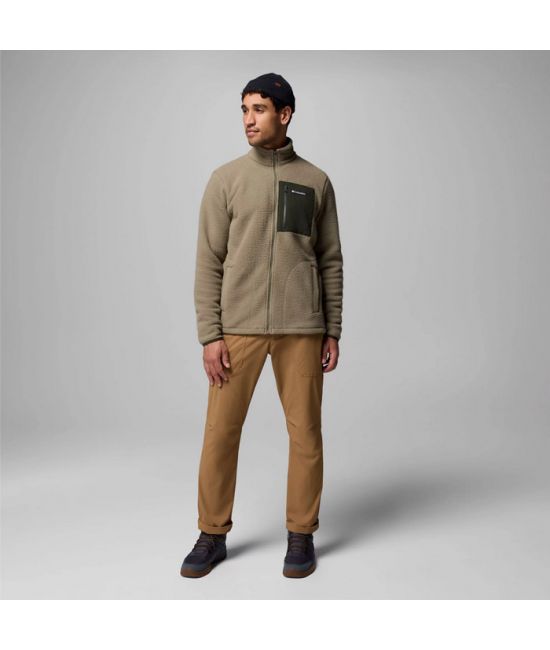 Ανδρική Jasper Ridge Pebbled Fleece Ζακέτα Λαδί Columbia 2142421-397