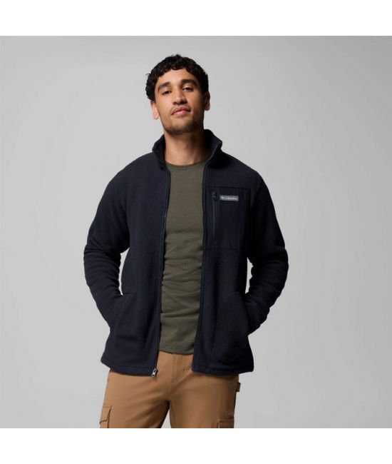 Ανδρική Jasper Ridge Pebbled Fleece Ζακέτα Μαύρη Columbia 2142421-010