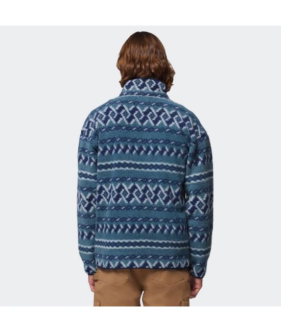 Ανδρικό Helvetia II Printed Half Snap Fleece Μπλε Columbia 2098461-429