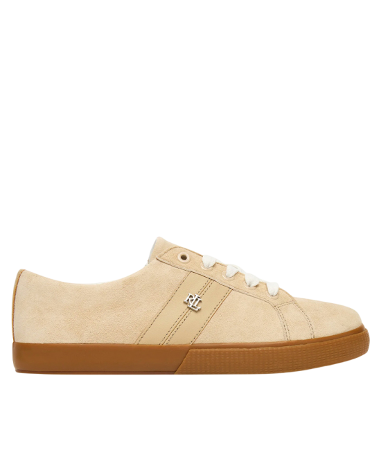 Γυναικεία Δερμάτινα Janson II Sneakers Μπεζ Ralph Lauren 802868344004-BEIGE