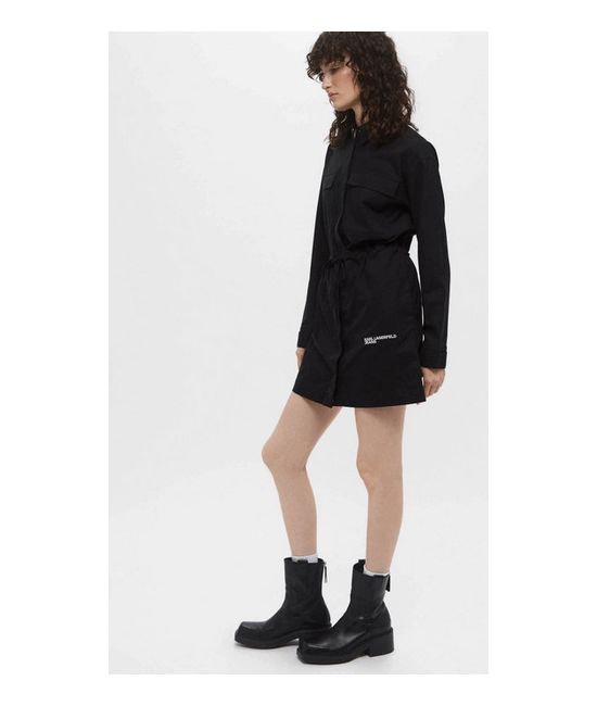 Γυναικείο Utility Φόρεμα-Πουκαμίσα Μαύρο Karl Lagerfeld Jeans A3W13018-999 BLACK