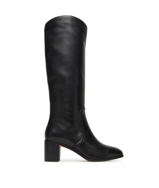 Γυναικείες Δερμάτινες Charly Μπότες Μαύρες Ralph Lauren 802967813001-BLACK