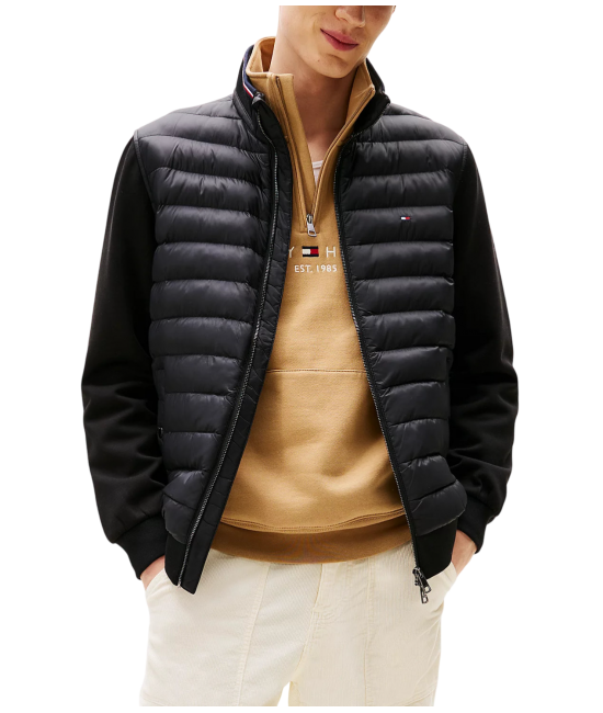 Ανδρικό Μπουφάν Μαύρo Tommy Hilfiger MW0MW41329-BDS