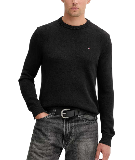 Ανδρικό Πουλόβερ Μαύρο Tommy Jeans DM0DM21787-BDS