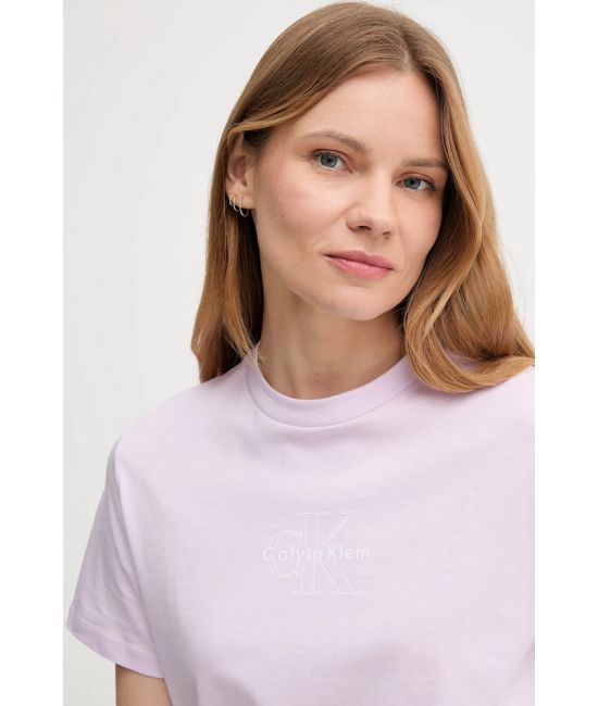 Γυναικείο T-shirt Λιλά Calvin Klein LV047C863G-XEF