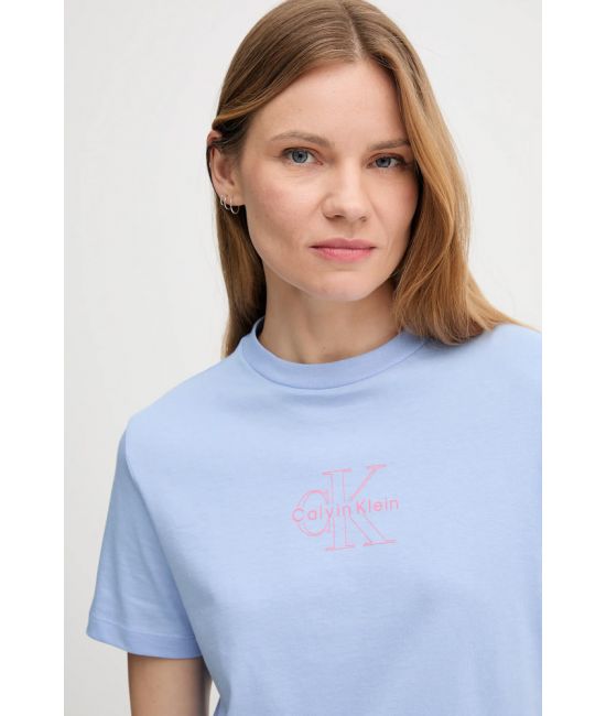 Γυναικείο T-shirt Γαλάζιο Calvin Klein LV047C863G-7ZQ