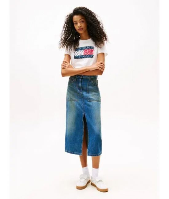 Γυναικείο T-shirt Λευκό Tommy Jeans DW0DW20897-YBL