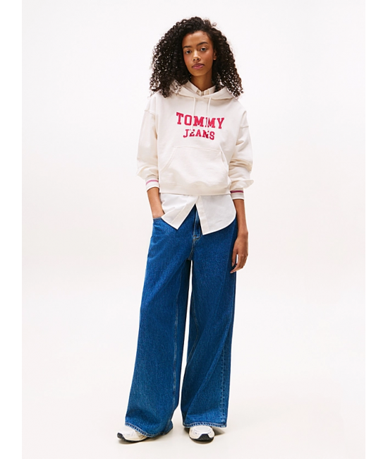 Γυναικείο Φούτερ Off White Tommy Jeans DW0DW21598-YBH