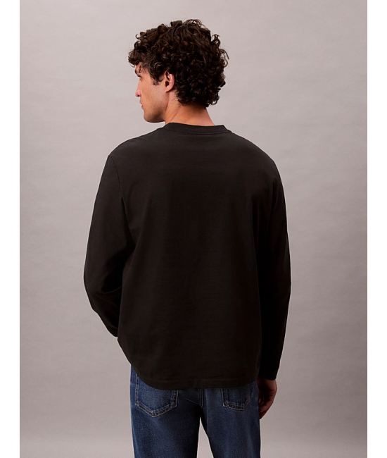 Ανδρικό Μακρυμάνικο T-shirt Μαύρο Calvin Klein LV04LD232G-UB1