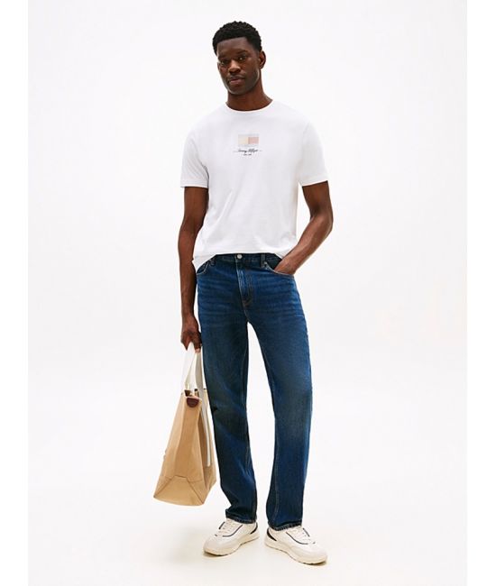 Ανδρικό T-shirt Λευκό Tommy Hilfiger MW0MW39349-YBR