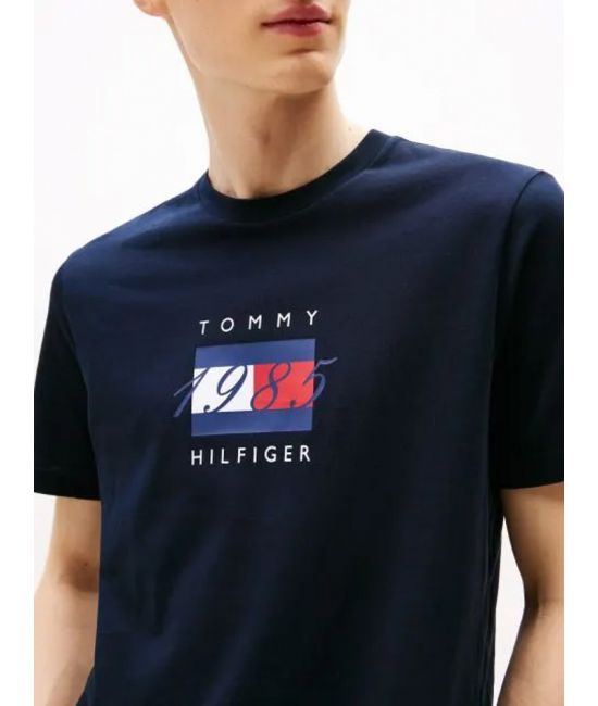 Ανδρικό T-shirt Navy Μπλε Tommy Hilfiger MW0MW41338-DW5