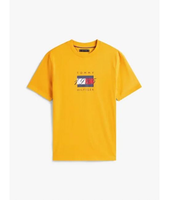Ανδρικό T-shirt Κίτρινο Tommy Hilfiger MW0MW41338-ZF4