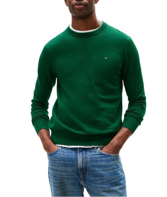 Ανδρικό Πουλόβερ Πράσινο Tommy Hilfiger MW0MW28046-MQ8