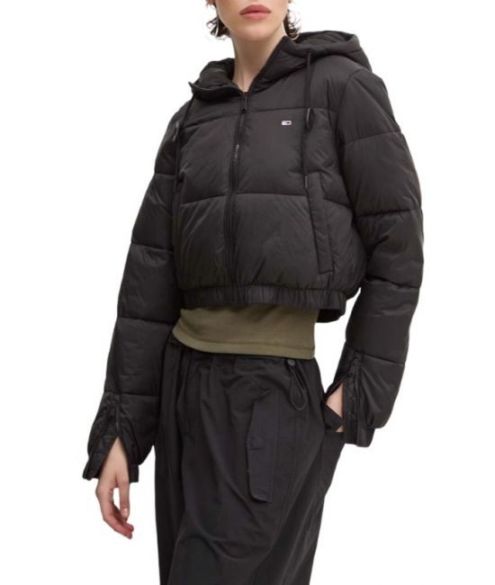 Γυναικείο Puffer Μπουφάν Μαύρο Tommy Jeans DW0DW18313-BDS