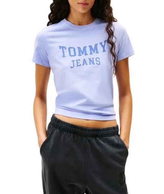Γυναικείο T-shirt Μωβ Tommy Jeans DW0DW21966-C5Z
