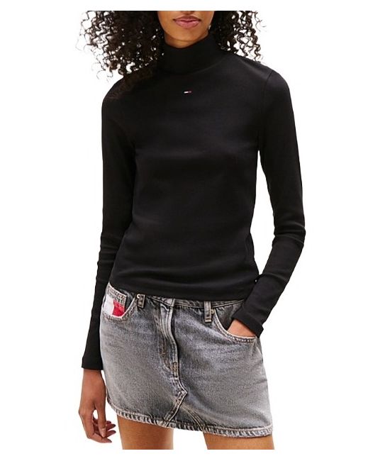 Γυναικεία Μπλούζα Ζιβάγκο Μαύρη Tommy Jeans DW0DW19830-BDS