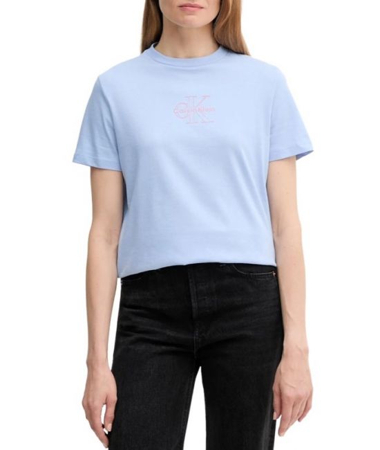 Γυναικείο T-shirt Γαλάζιο Calvin Klein LV047C863G-7ZQ