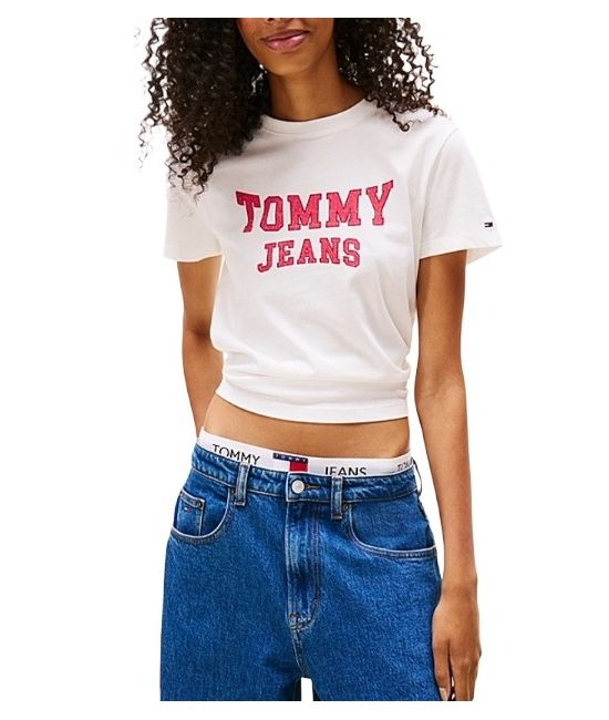 Γυναικείο T-shirt Λευκό Tommy Jeans DW0DW21966-YBL