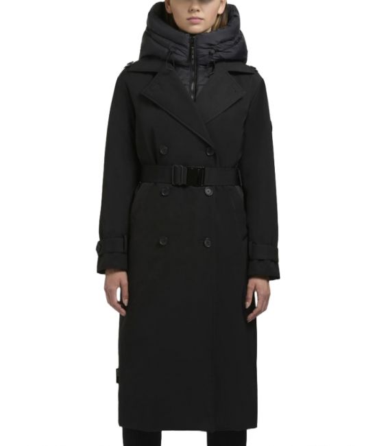 Γυναικεία Elena Καπαρντίνα Μαύρη Khujo KJ267CO253-BLACK