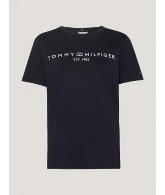 Γυναικείο Signature Logo T-shirt Μαύρο Tommy Hilfiger WW0WW40276-BDS