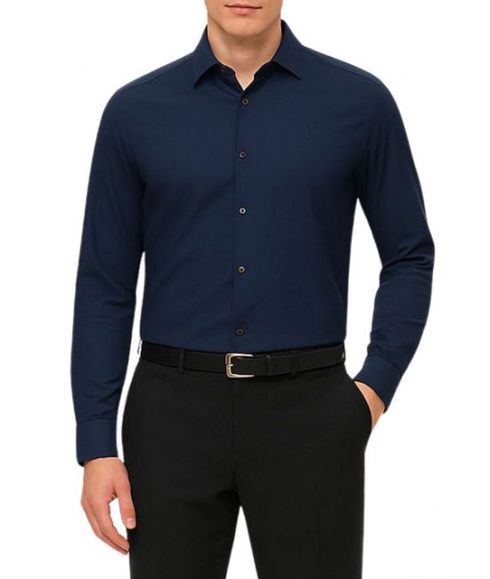 Ανδρικό Πουκάμισο Navy Μπλε Calvin Klein LV019EU001-XNW