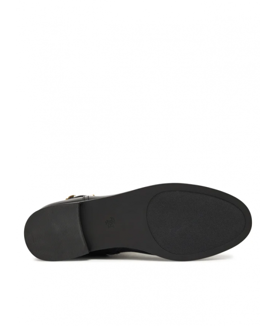 Γυναικείες Δερμάτινες Brooke Μπότες Μαύρες Ralph Lauren 802967768001-BLACK