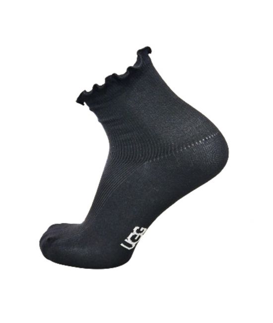 Γυναικείες Karsyn Lettuce Edge Κάλτσες Μαύρες UGG 1125531-BLK