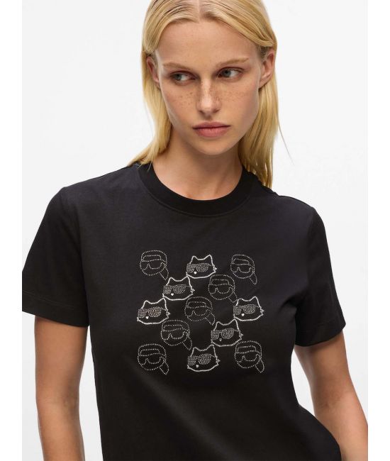 Γυναικείο Ikon Seasonal Rs T-shirt Μαύρο Karl Lagerfeld A4W17098-999 BLACK